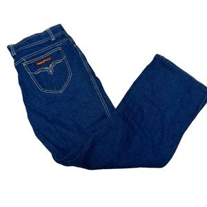 Vintage French Star Denim Jeans Men's SIZE 36 X 26  70's 1970's 70's Stright Leg